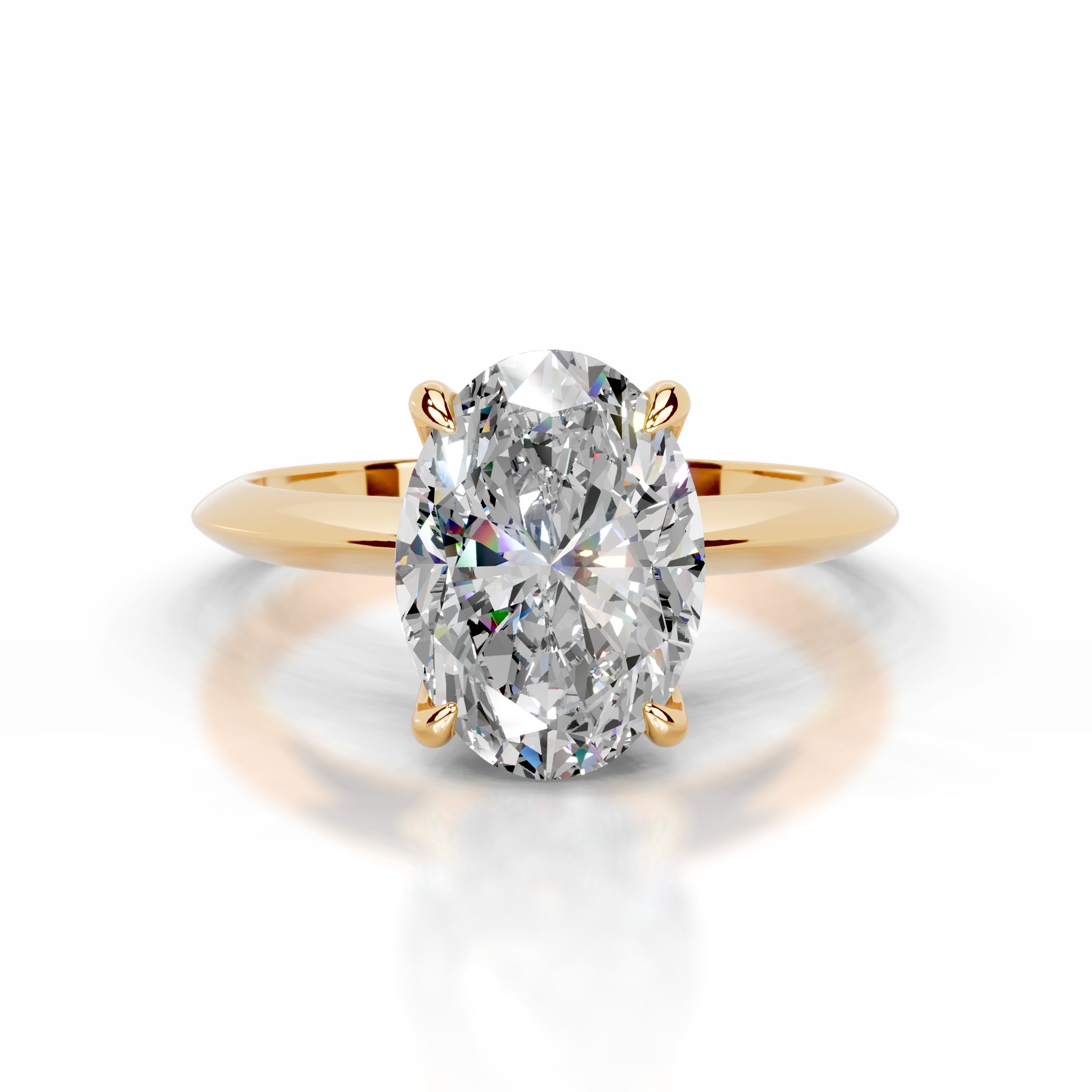 Evie Moissanite Ring - 18K Yellow Gold (RTS)、mySite、hinf8tx79