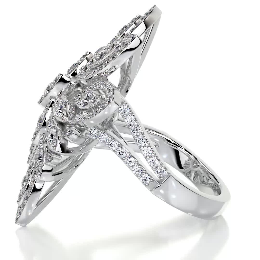 Ivory Fashion Diamond Ring (1.5 Carat) -18K White Gold (RTS)、mySite、hinf8tx79