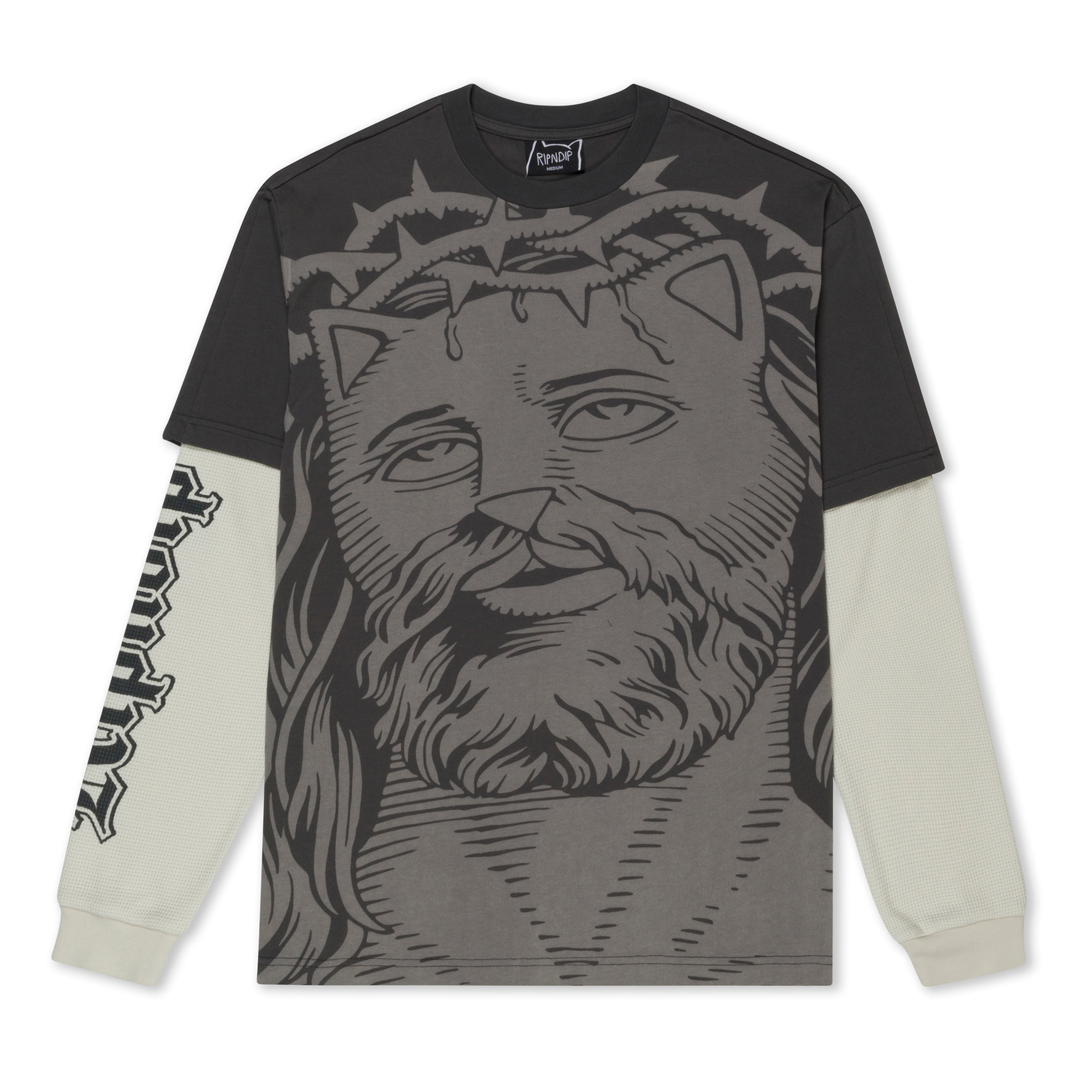  Lord Savior Double Long Sleeve Tee (Dark Charcoal)、mySite、merchandisen