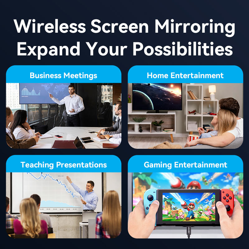 Vention Wireless USB-C to HDMI Transmitter and Receiver、mySite、fannypackpong