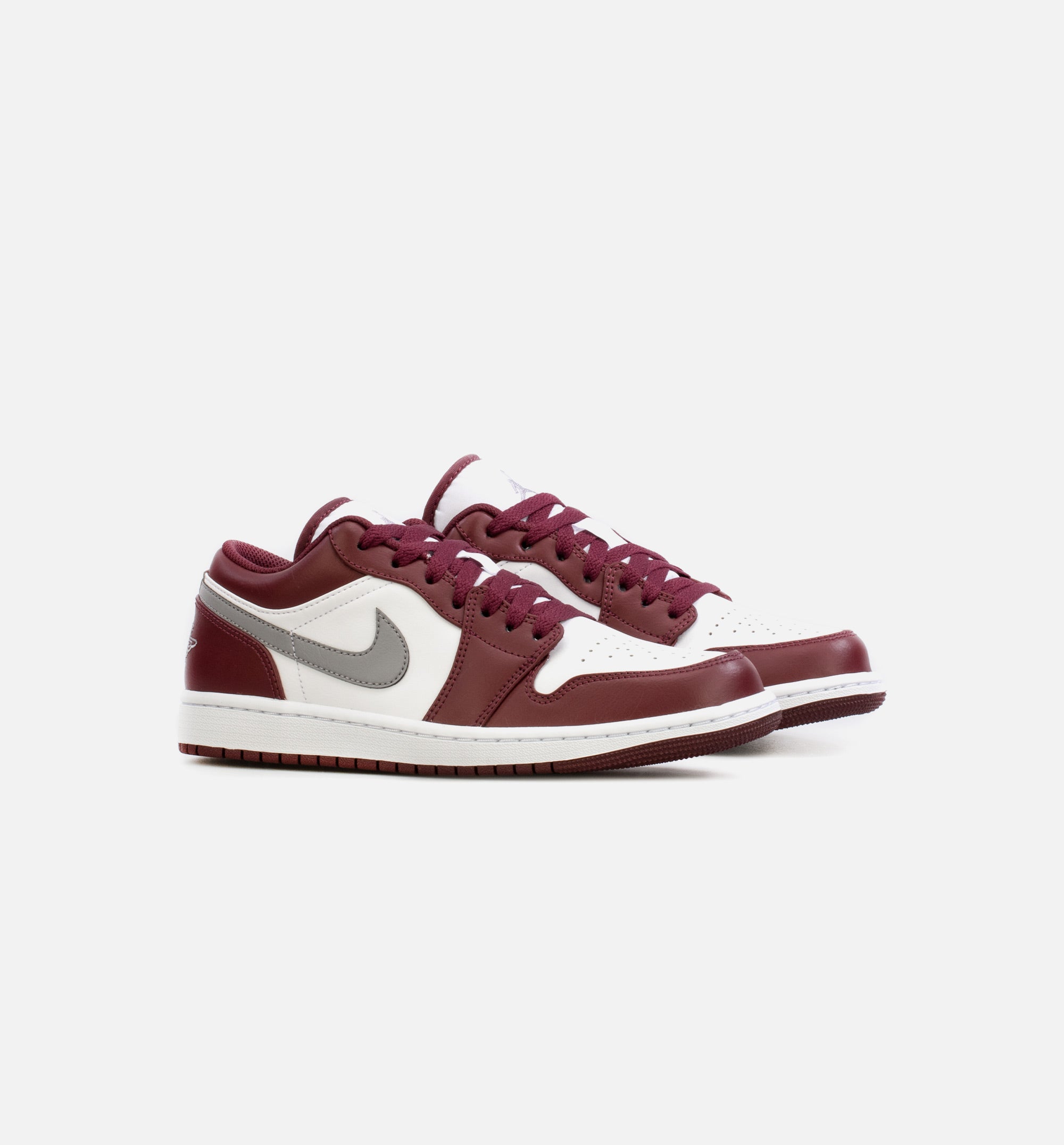 Air Jordan 1 Low Bordeaux Mens Lifestyle Shoe - Bordeaux Red/Grey、mySite、dreamappss