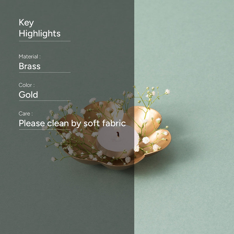 Brass Pooja Diya | Floral Design | Golden、mySite、camillekostekn
