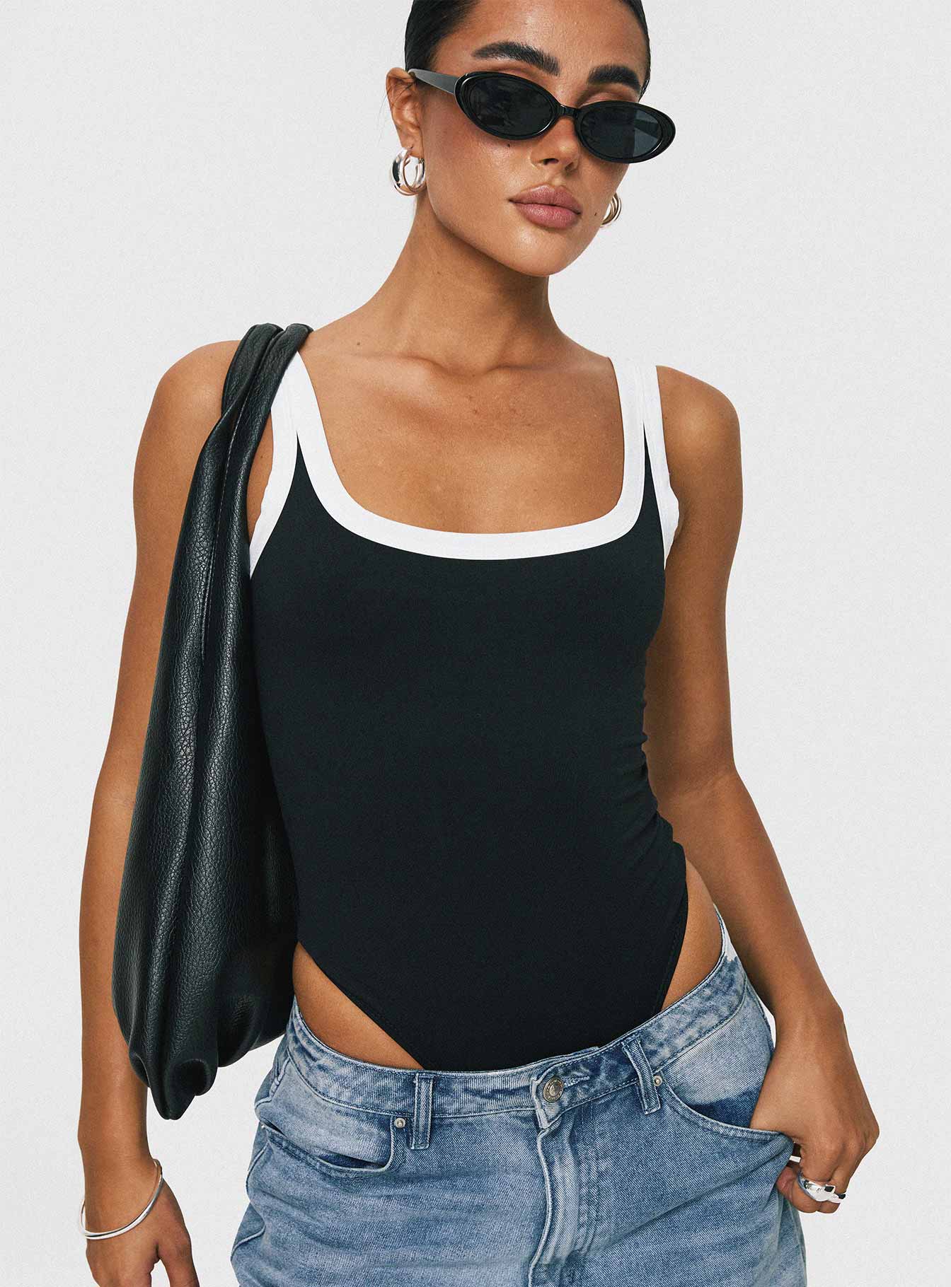 Astrea Bodysuit Black / White、mySite、solidvoid