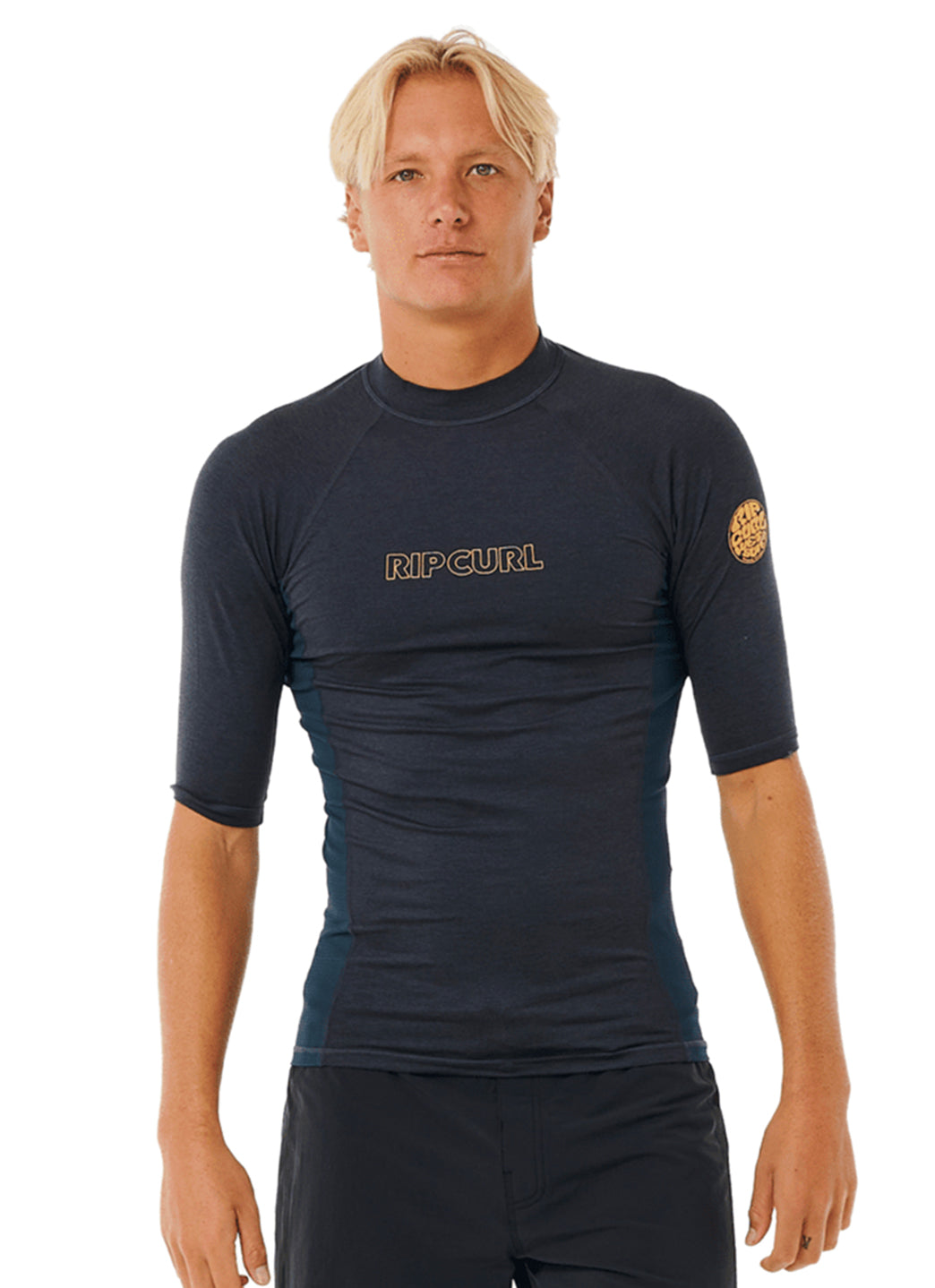Rip Curl Men's Dawn Patrol UPF Short Sleeve Rash Guard、mySite、noshort
