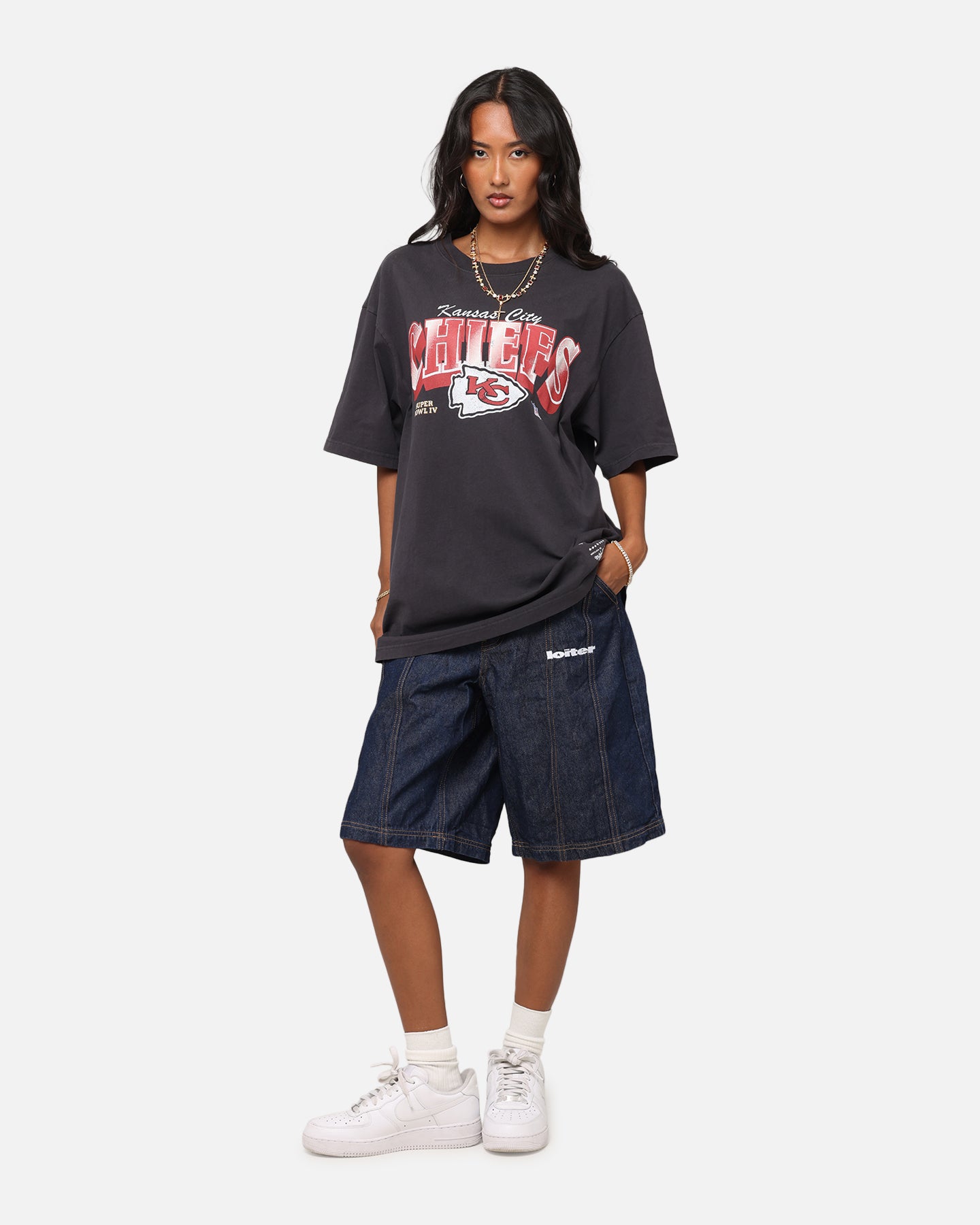 Mitchell & Ness Kansas City Chiefs Arch T-Shirt Faded Black、mySite、zt4zffjzw