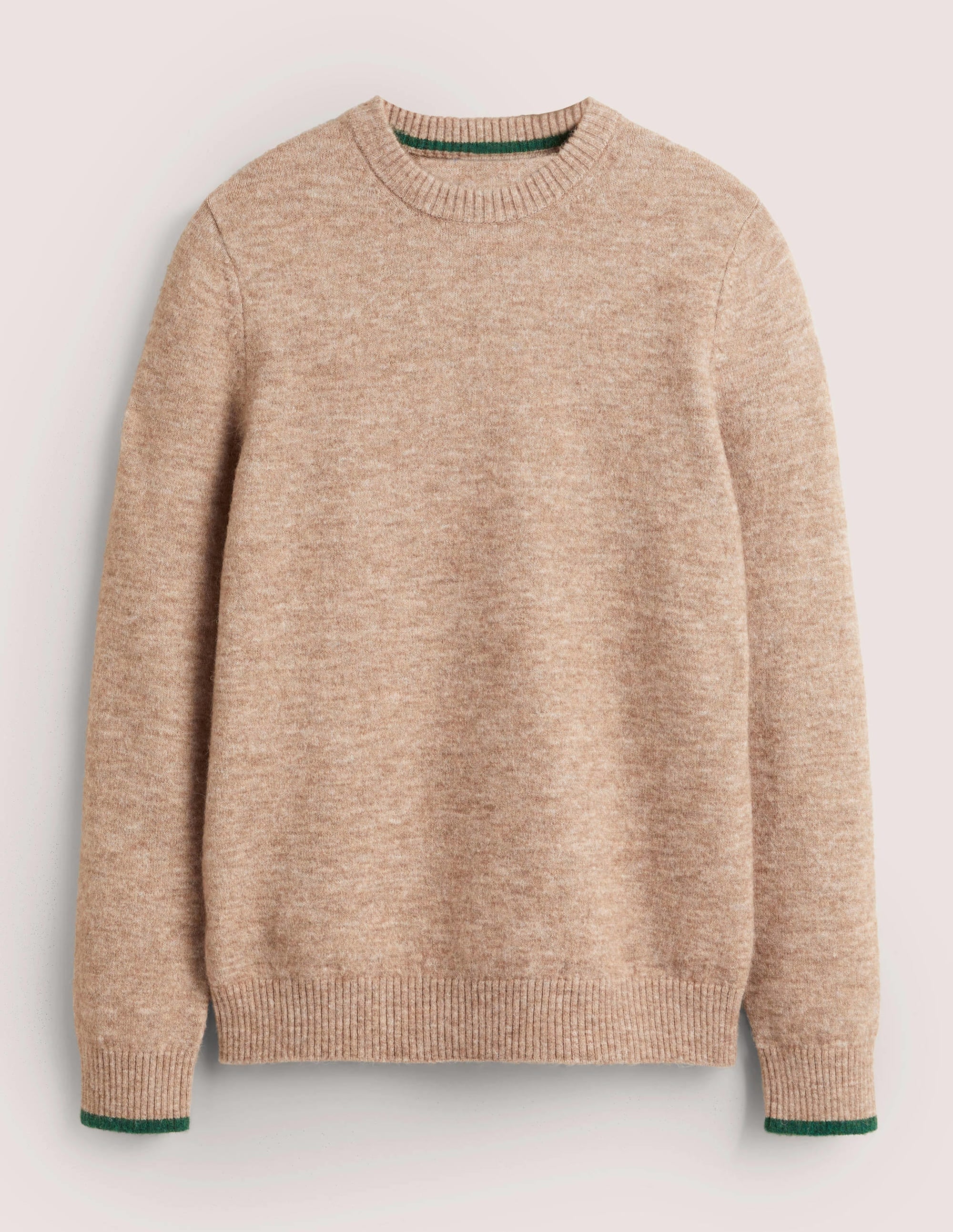  Fluffy Crew Neck Jumper-Camel Melange、mySite、ashleygrahame