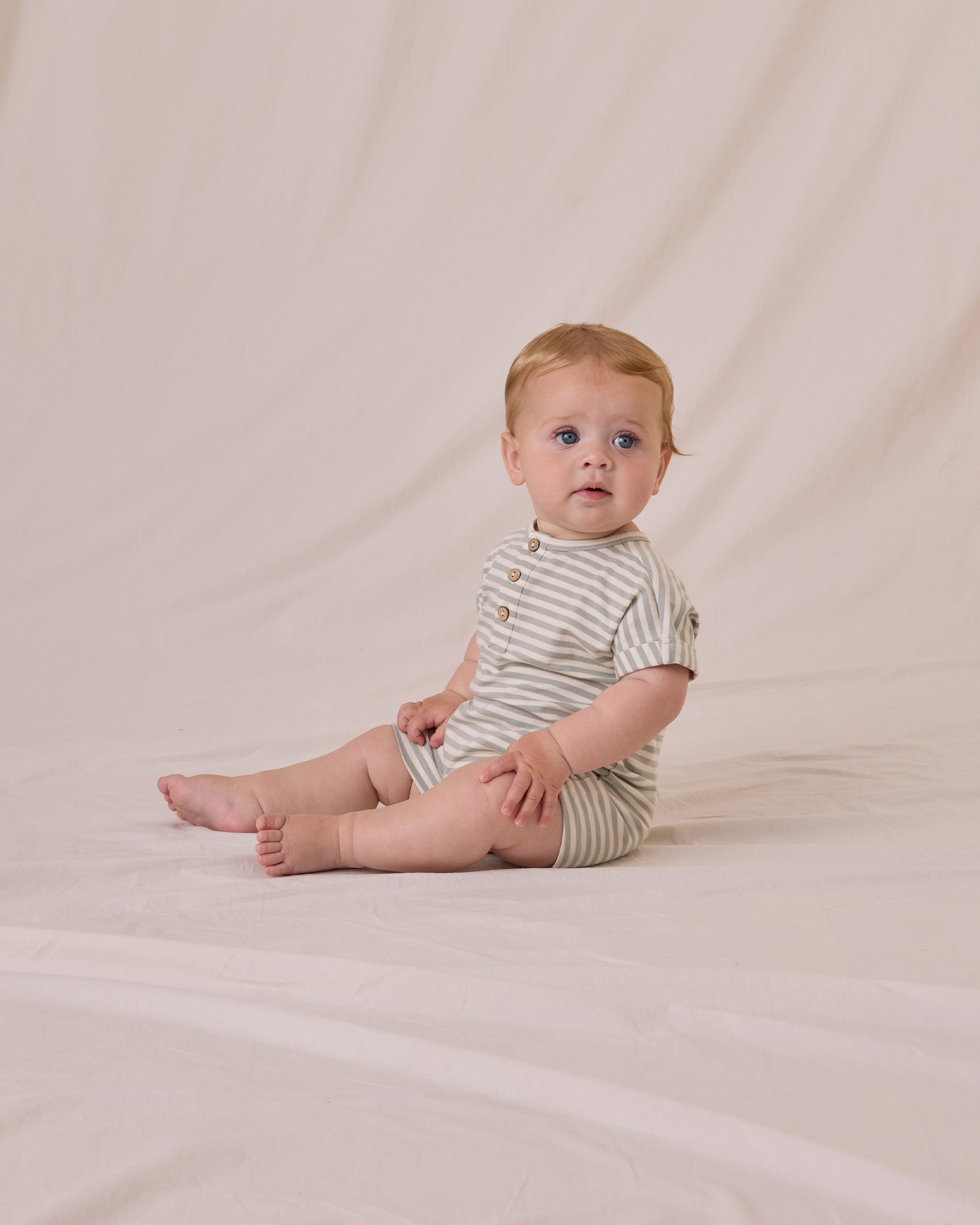  Short Sleeve One-Piece || Sage Stripe、mySite、layawaytickets