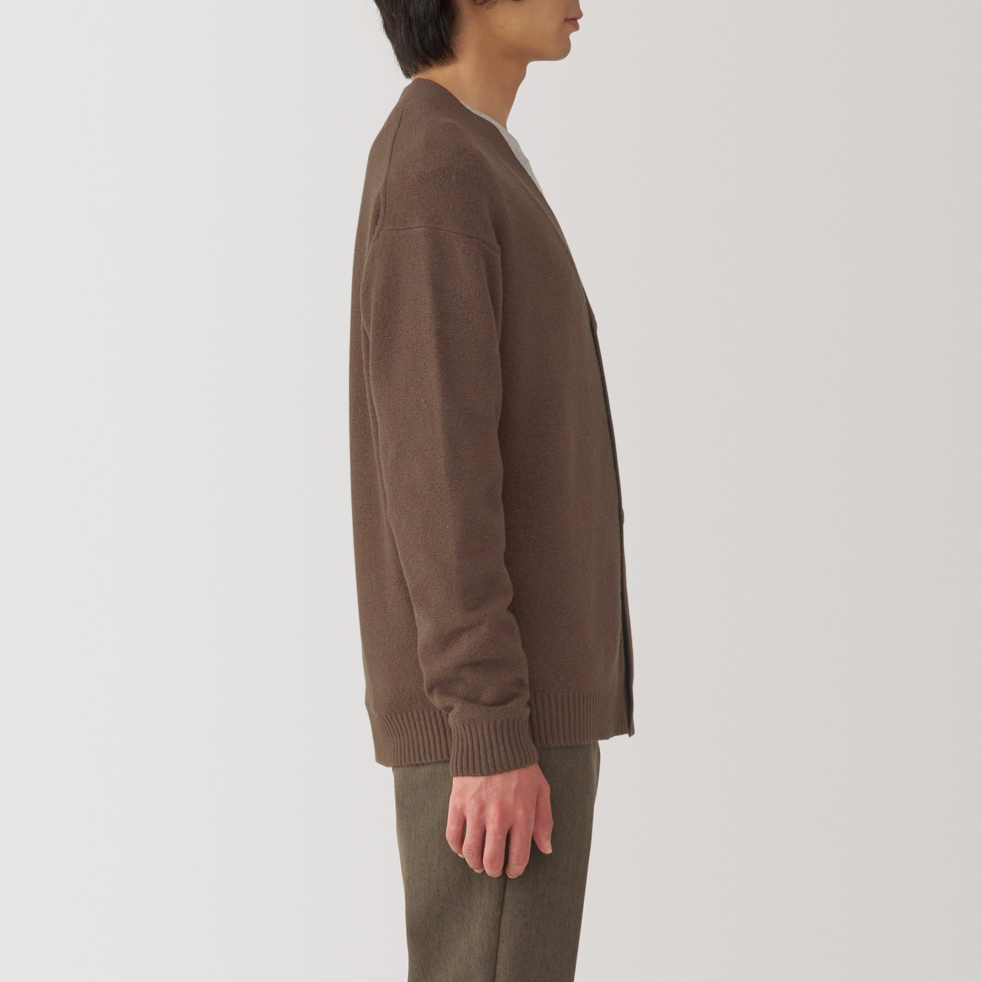  Men's Soy Fiber Mid-Gauge V-Neck Cardigan、mySite、sugarbowlscore