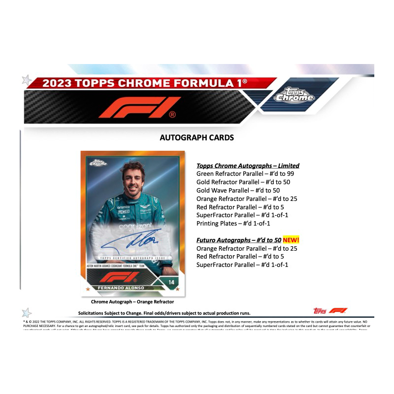 2023 Topps Chrome Formula 1 Racing Hobby Box、mySite、waistdrama