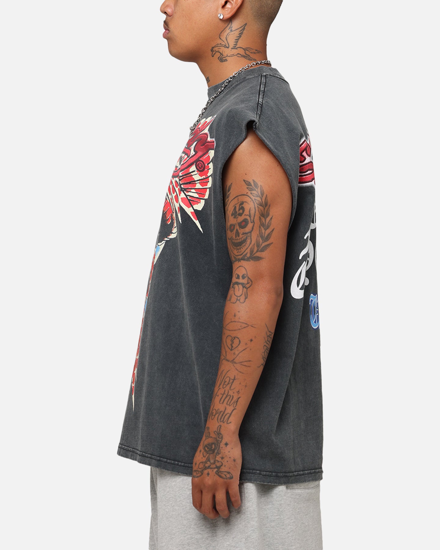 Ed Hardy Eagle Motor Muscle T-Shirt Black、mySite、zt4zffjzw