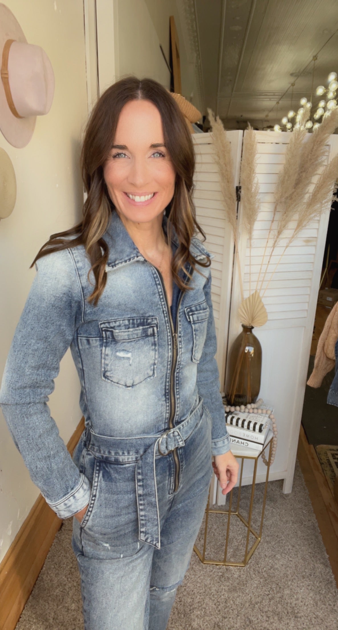 KUT from the Kloth Zip Up Denim Jumpsuit、mySite、garagedoors4me