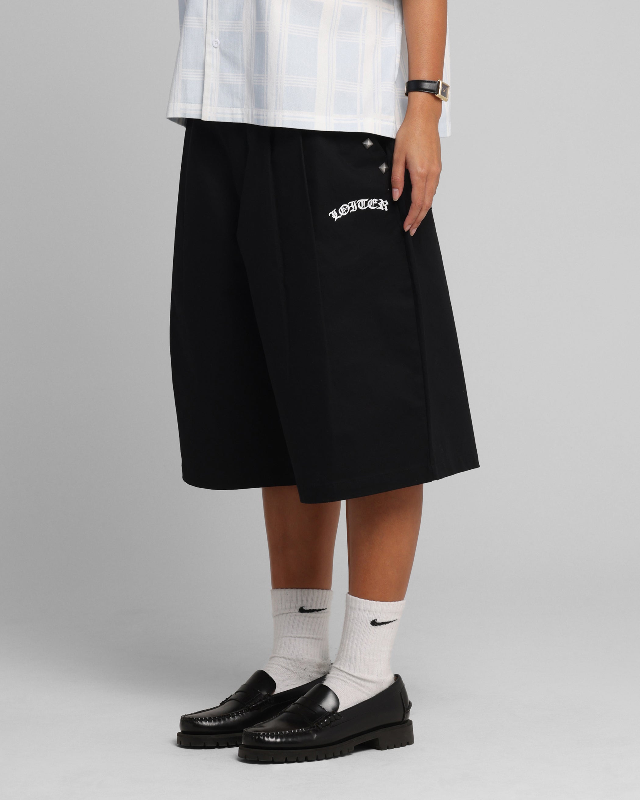 Loiter Chopper Baggy Shorts Black、mySite、zt4zffjzw