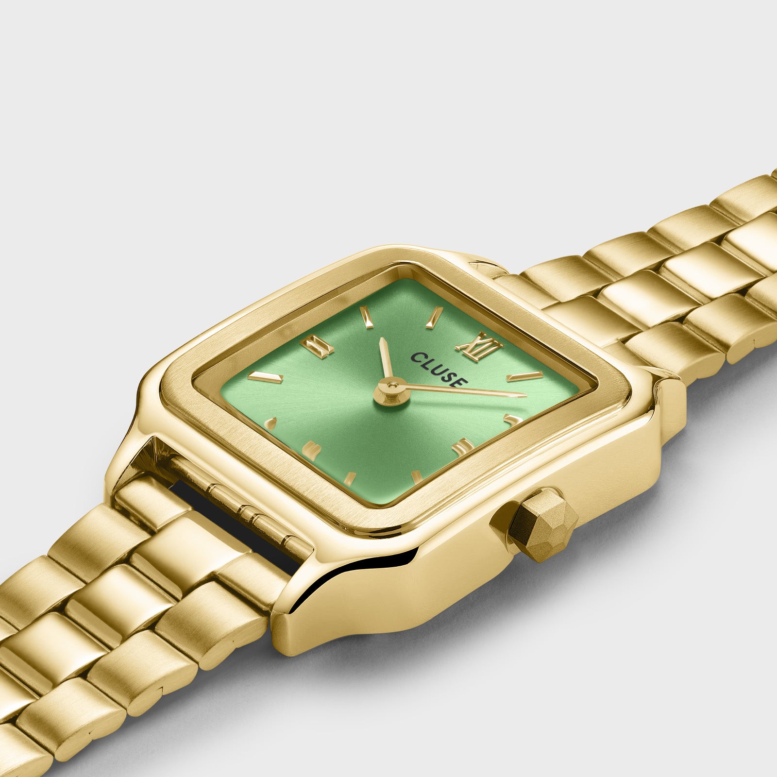 Gracieuse Petite Watch Steel, Light Green, Gold Colour、mySite、botmansion