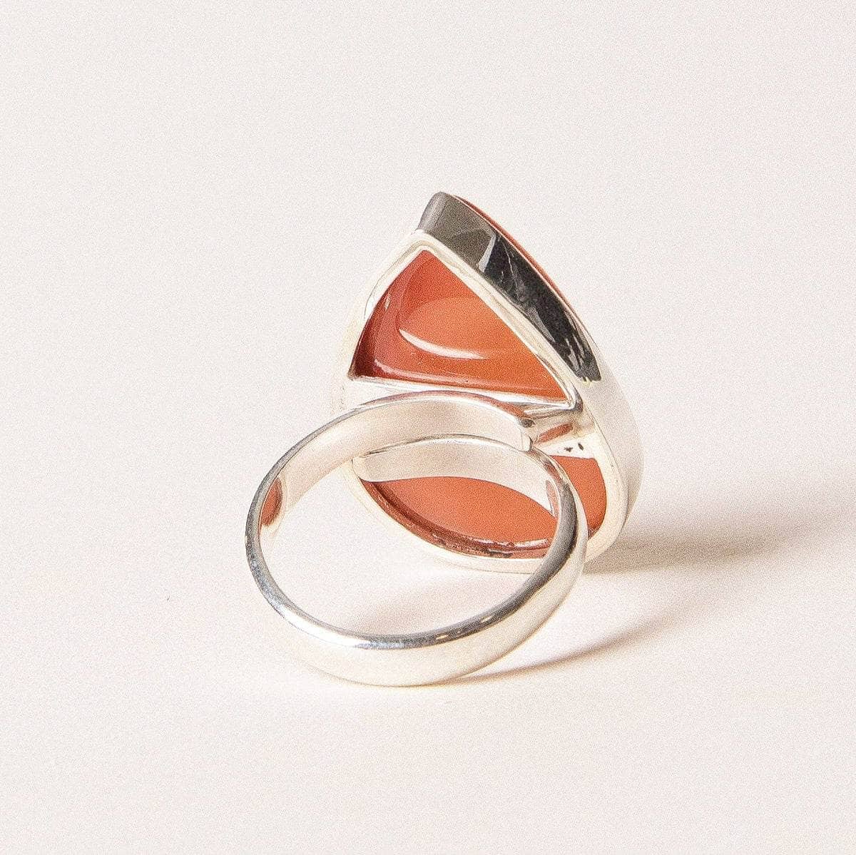 Teardrop Carnelian Gemstone Ring、mySite、hinf8tx79