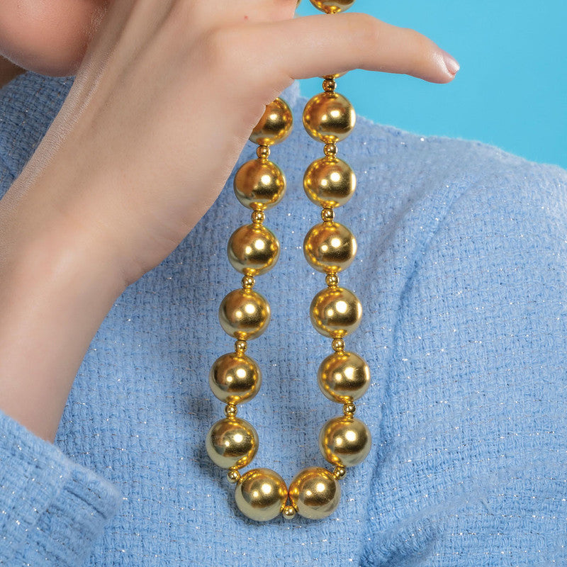 Spherical Necklace | 14K Gold Plated、mySite、camillekostekn