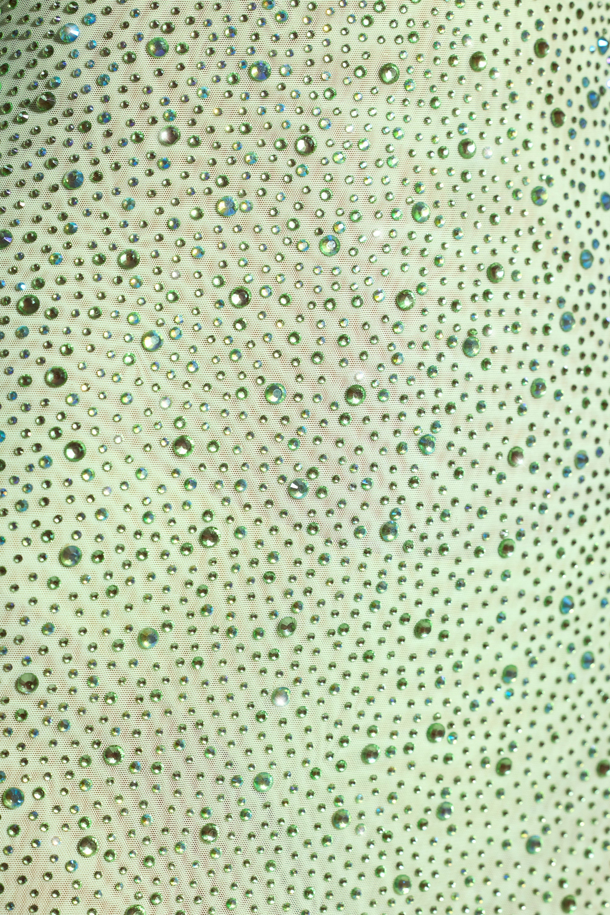 Embellished Bodycon Mini Dress in Pistachio、mySite、solidvoid