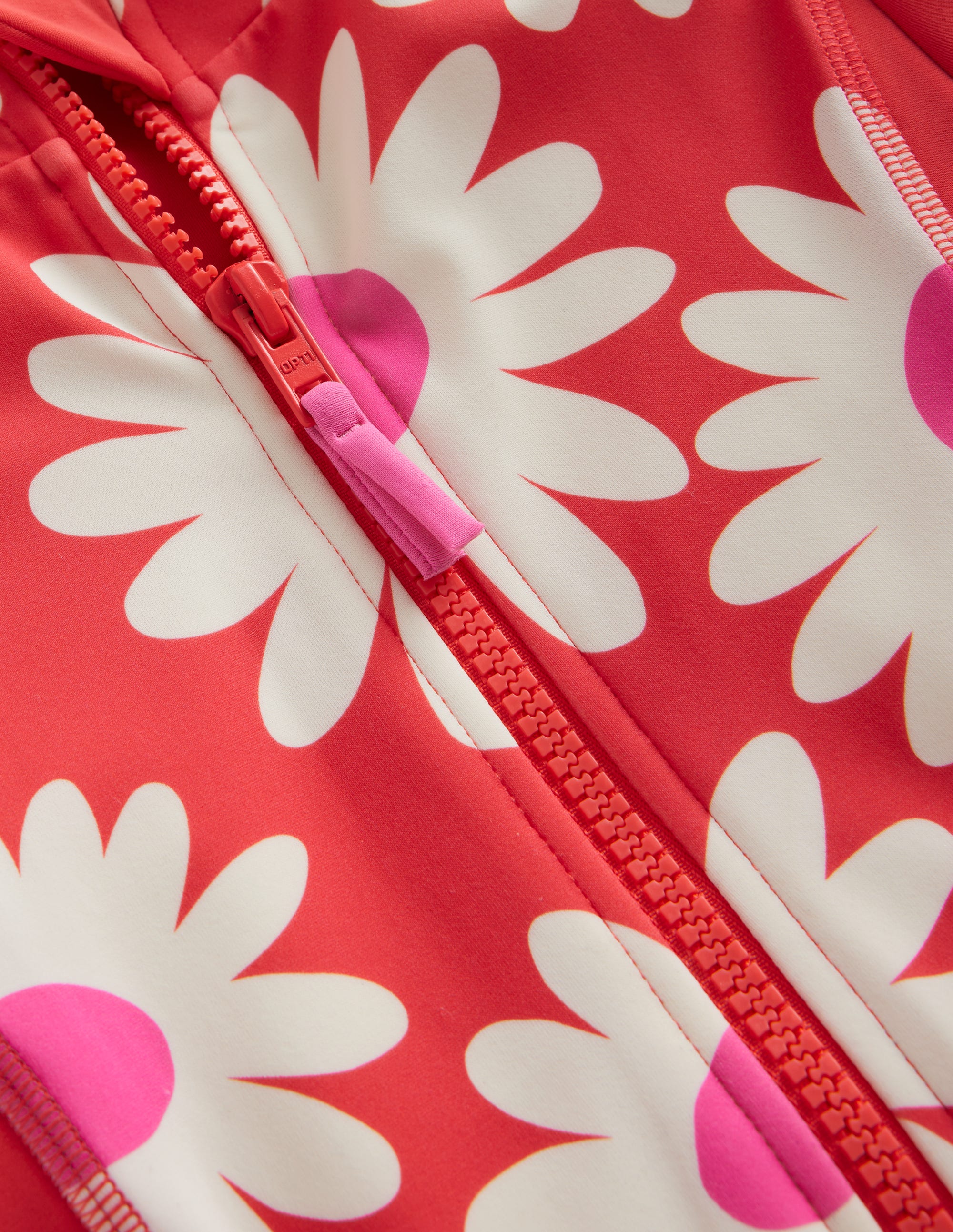  Long-sleeved Swimsuit-Cayenne Red Daisy、mySite、ashleygrahame