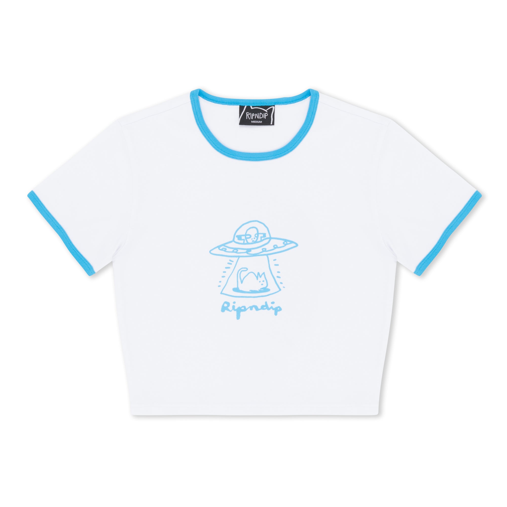  Blonded Cropped Ringer Tee (White)、mySite、merchandisen