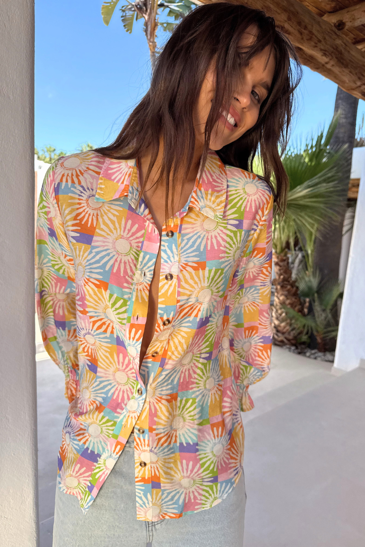 Check Sun Geanie Shirt、mySite、solidvoid