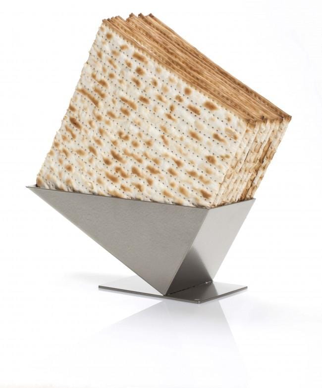 Pyramid Matzah Holder - Silver、mySite、topwebapps