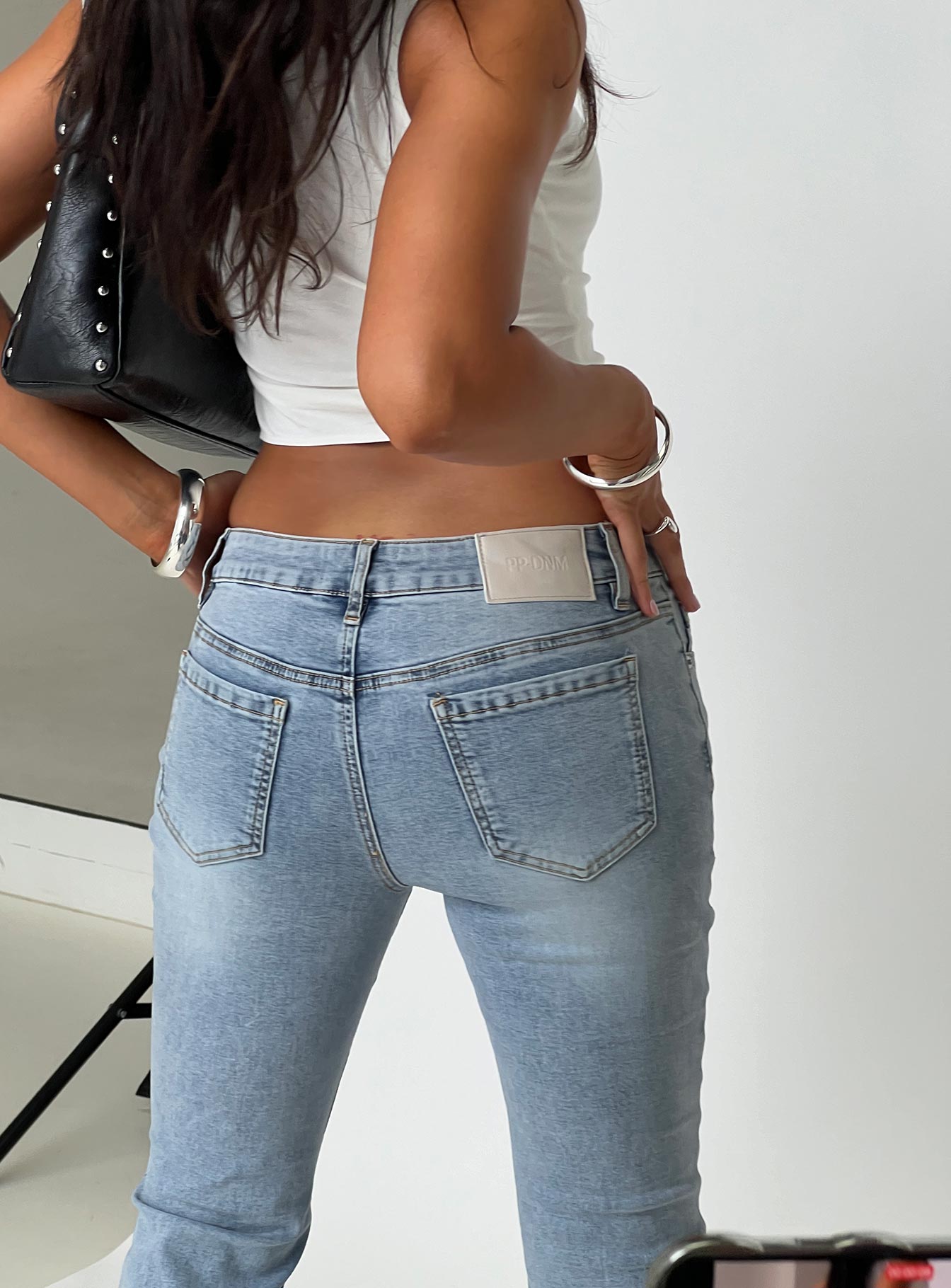 Bethany Bootleg Low Rise Jeans Light Wash、mySite、solidvoid