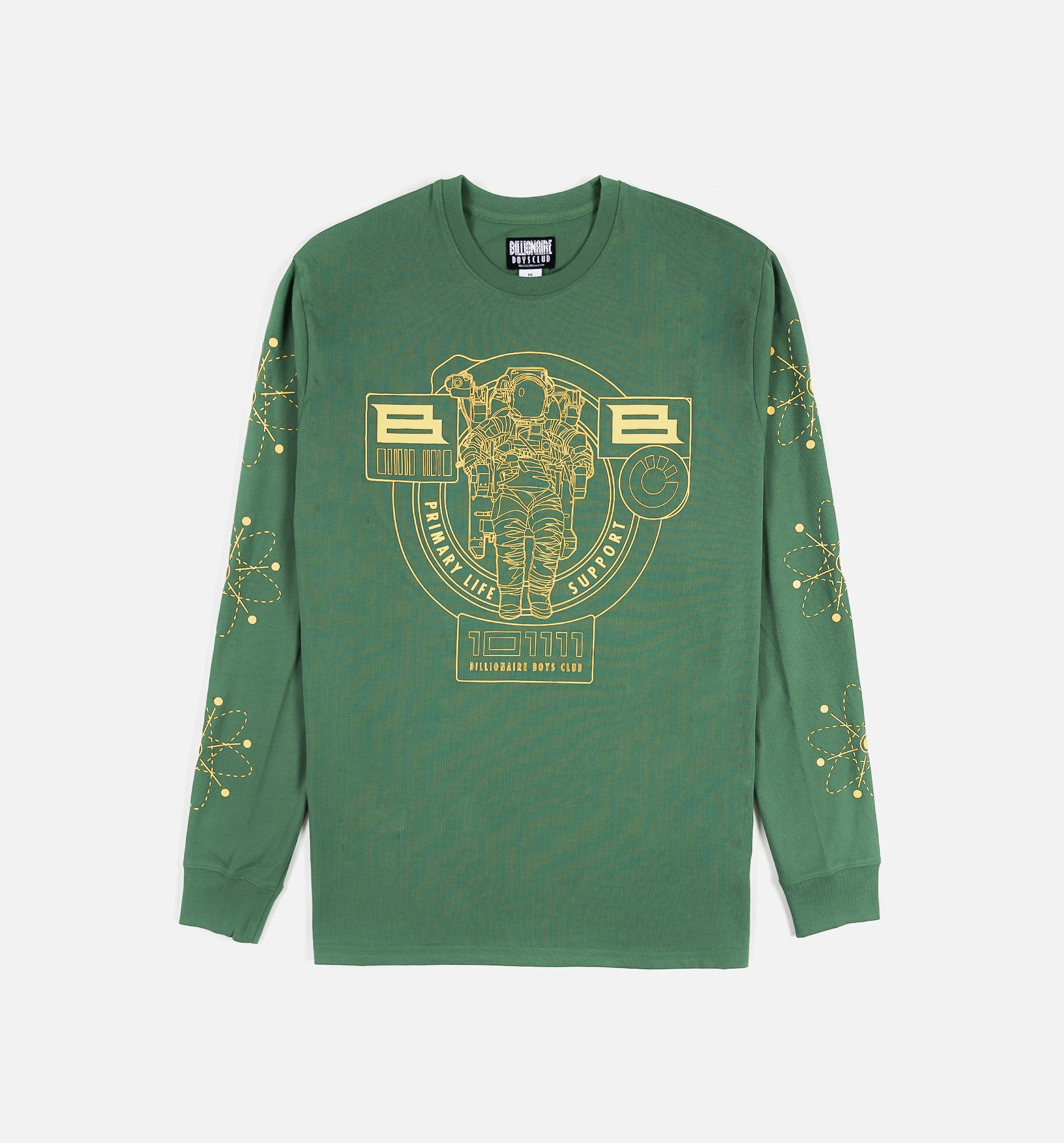 BB Process Mens Long Sleeve Shirt - Green/Yellow、mySite、dreamappss