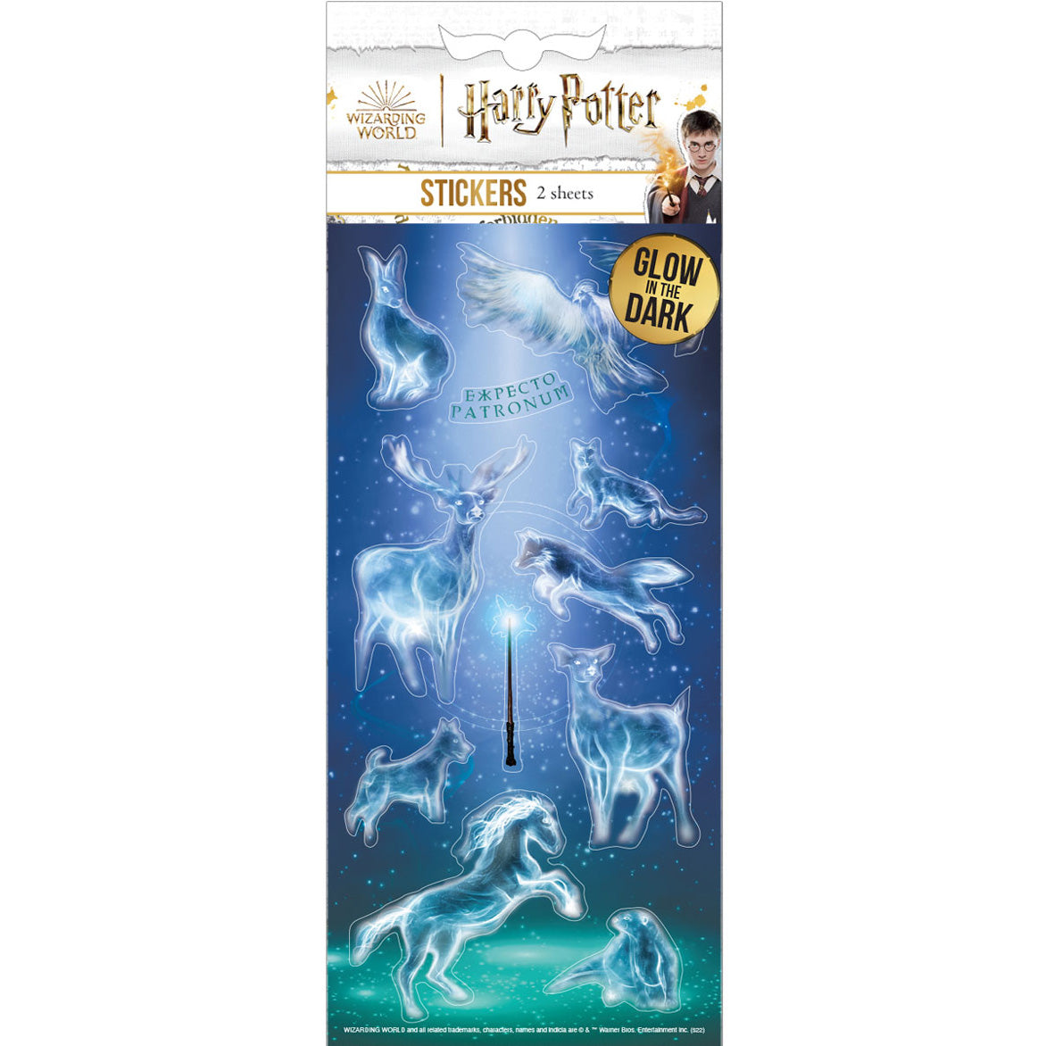  Harry Potter Patronus Glow-In-the-Dark Stickers、mySite、ghnorth