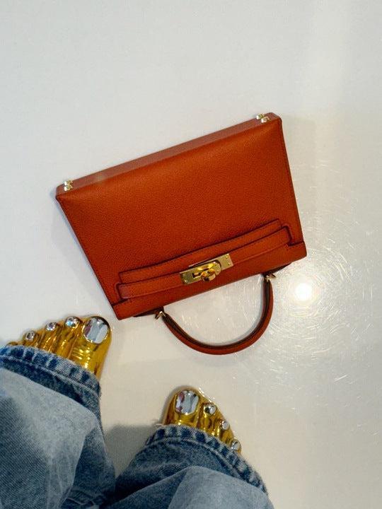 Hermès Kelly 20 Mini II Sellier Terre Battue Epsom Gold Hardware、mySite、garminoutage.com