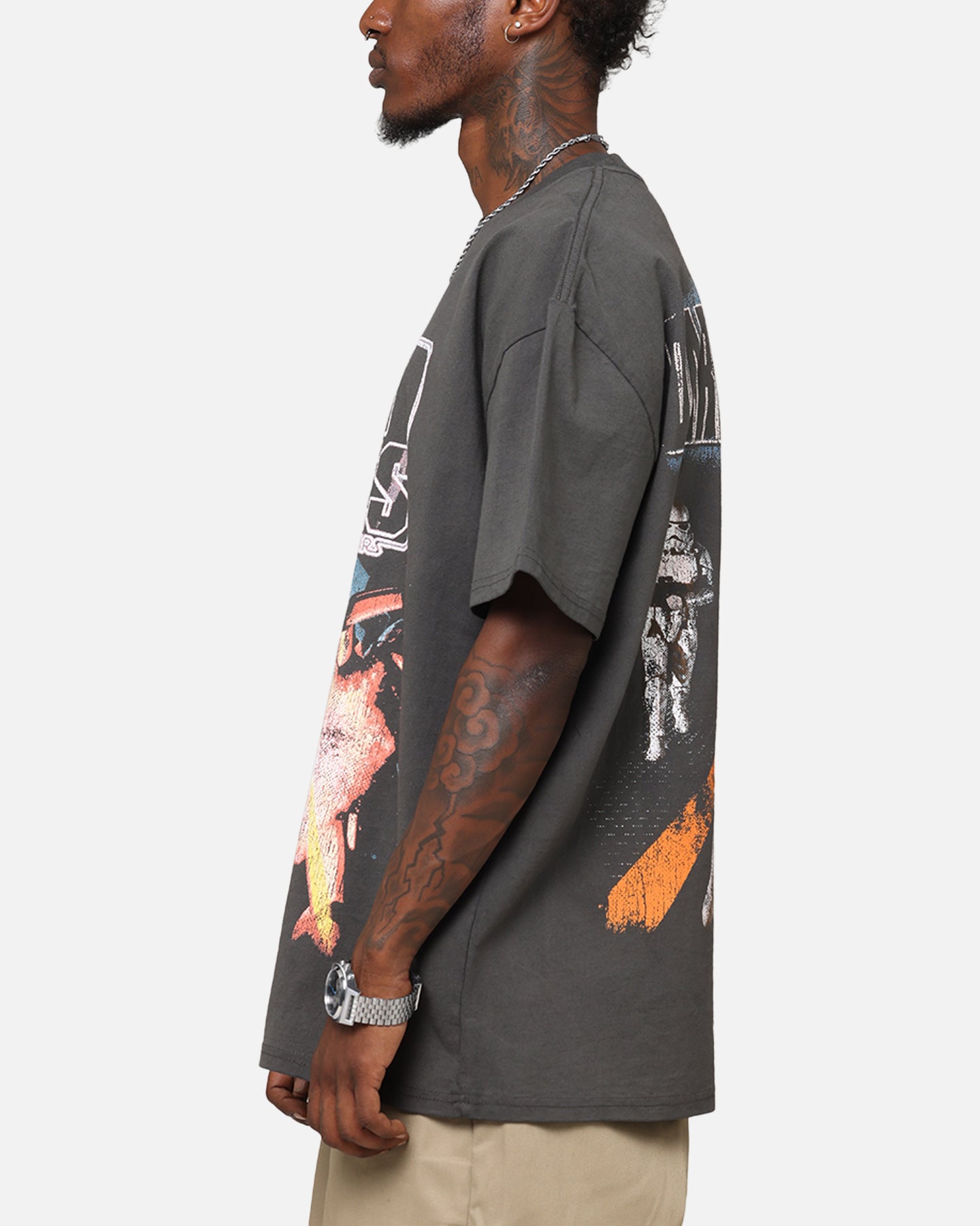 American Thrift Star Wars Battlefront Dark Forces Heavy T-Shirt Black Wash、mySite、zt4zffjzw