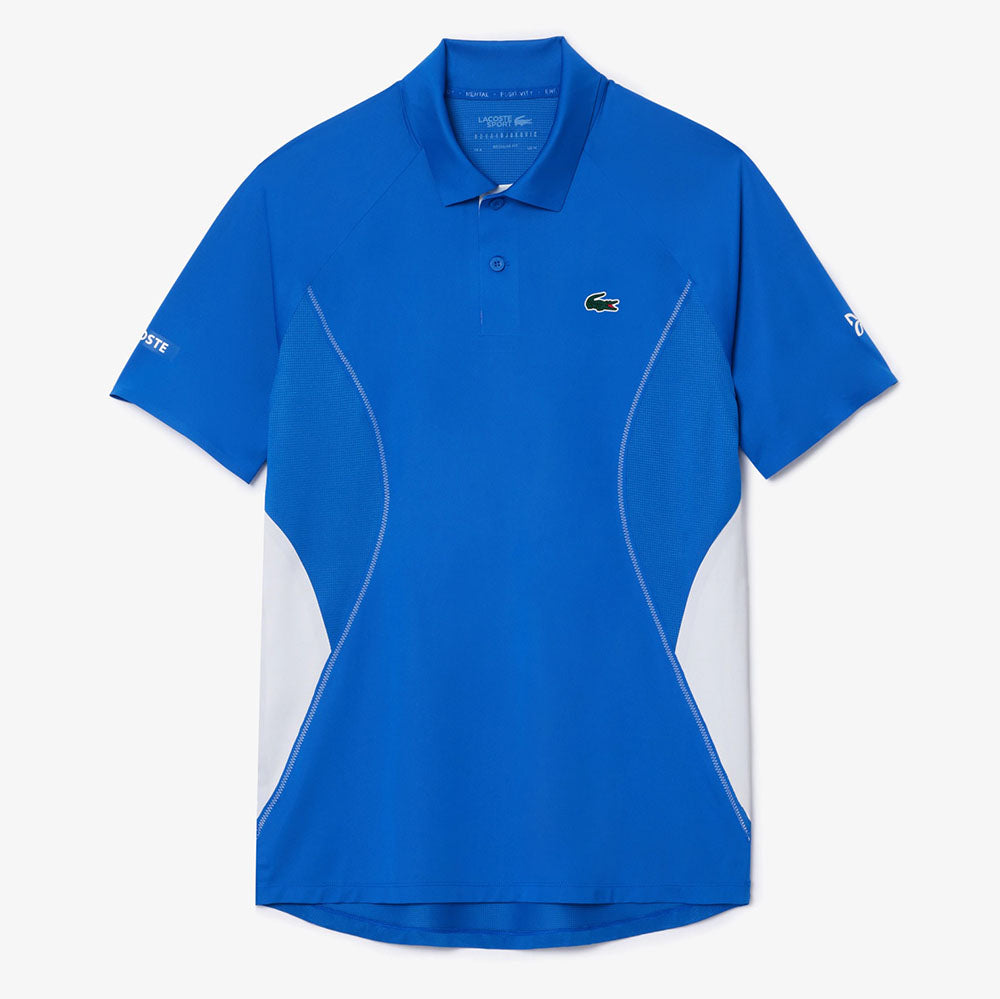 Lacoste Men's Regular Fit Jersey Novak Djokovic Tennis Polo (Blue)