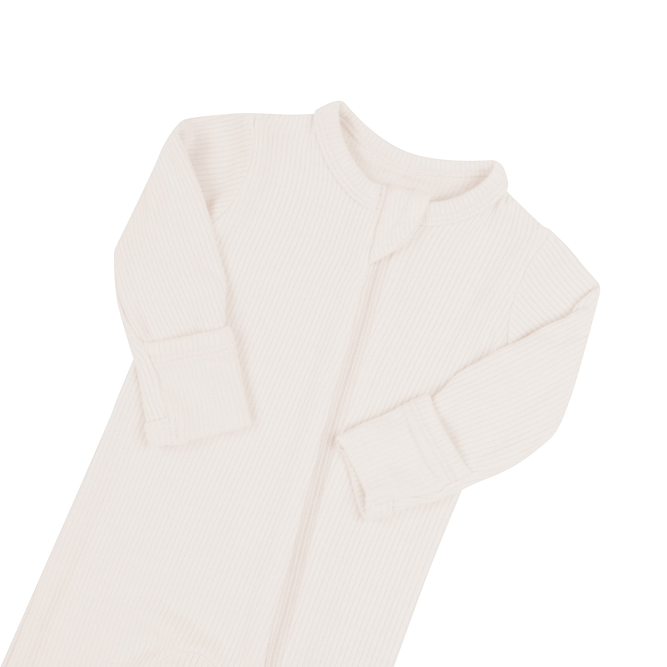  Ribbed Zipper Footie in Oat、mySite、layawaytickets