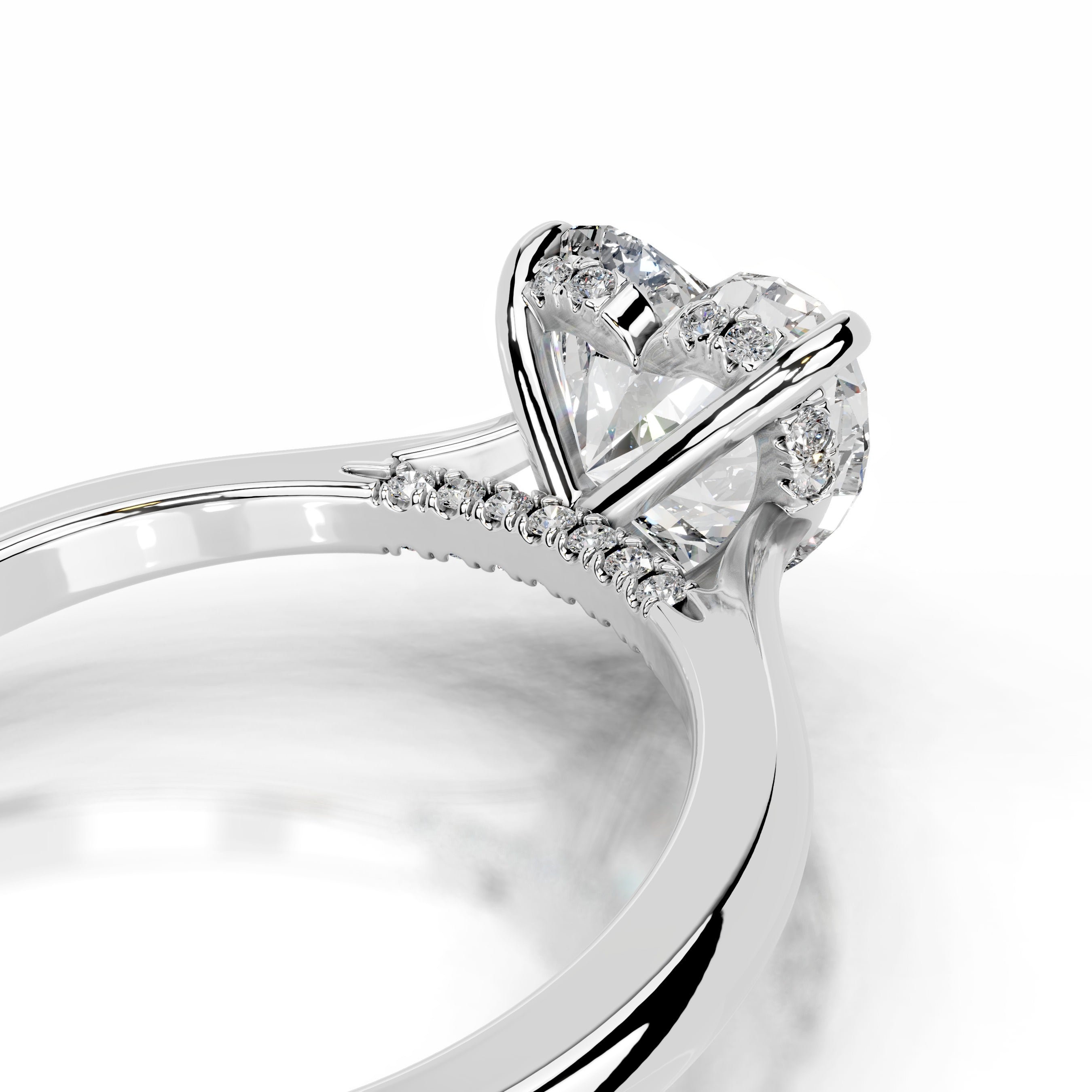 Anele Diamond Engagement Ring - 18K White Gold、mySite、hinf8tx79
