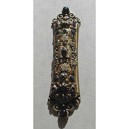 Michal Golan Abalone and Swarovski Crystals Mezuzah、mySite、topwebapps