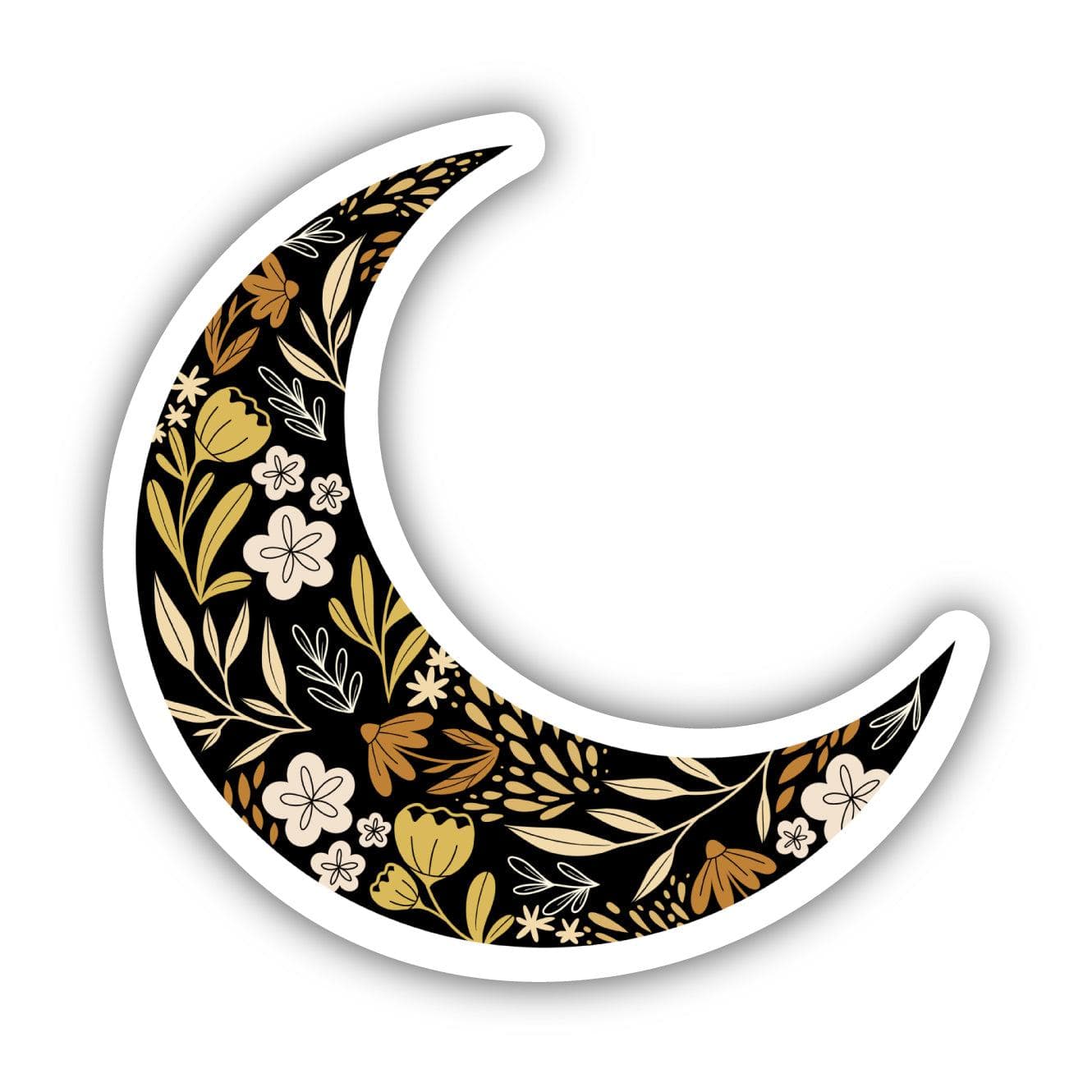  Floral Moon Sticker、mySite、ghnorth