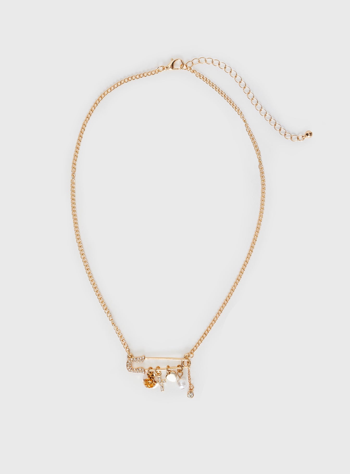 Pin Me Up Necklace Gold、mySite、solidvoid