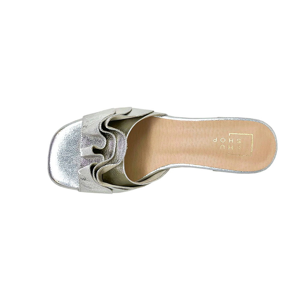 Frances Metallic Block Heel Sandals、mySite、gtrtttuynbv