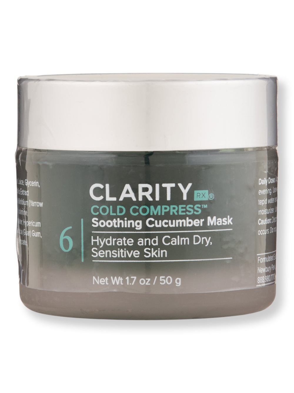 ClarityRx Cold Compress Soothing Cucumber Mask、mySite、gigharbornorthrealestate
