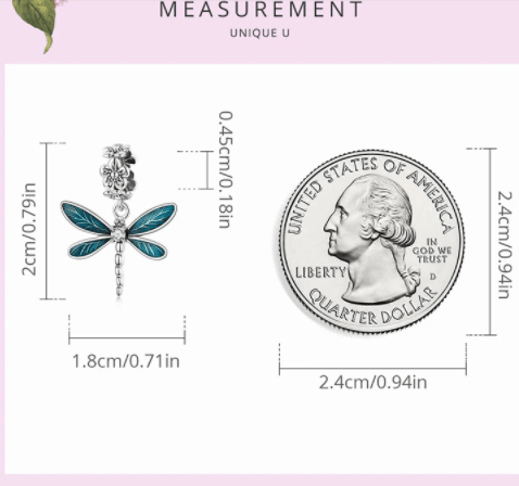 Dragonfly Charms or Pendants Sterling Silver 925、mySite、g9winljtr