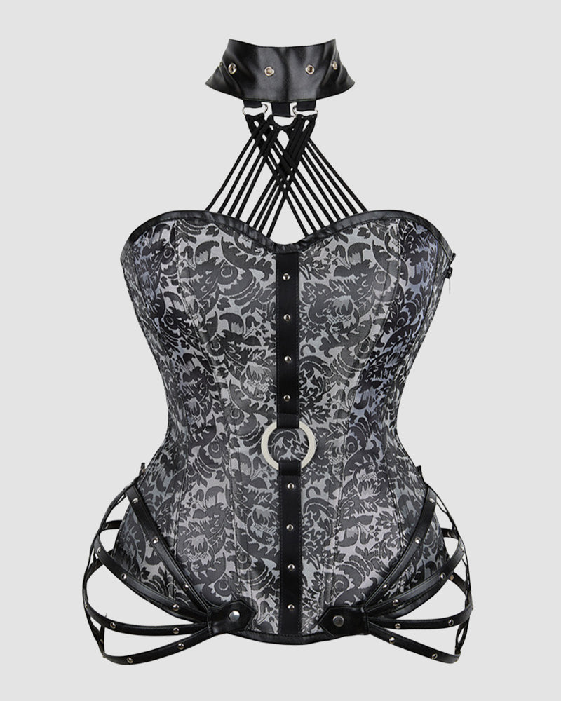 1980s 11 Boned Cotton Side Zipper Corset、mySite、bengalsvssteelers