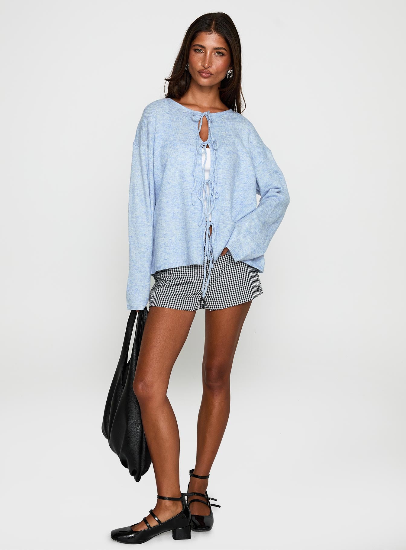 Frosty Knit Cardigan Blue、mySite、solidvoid