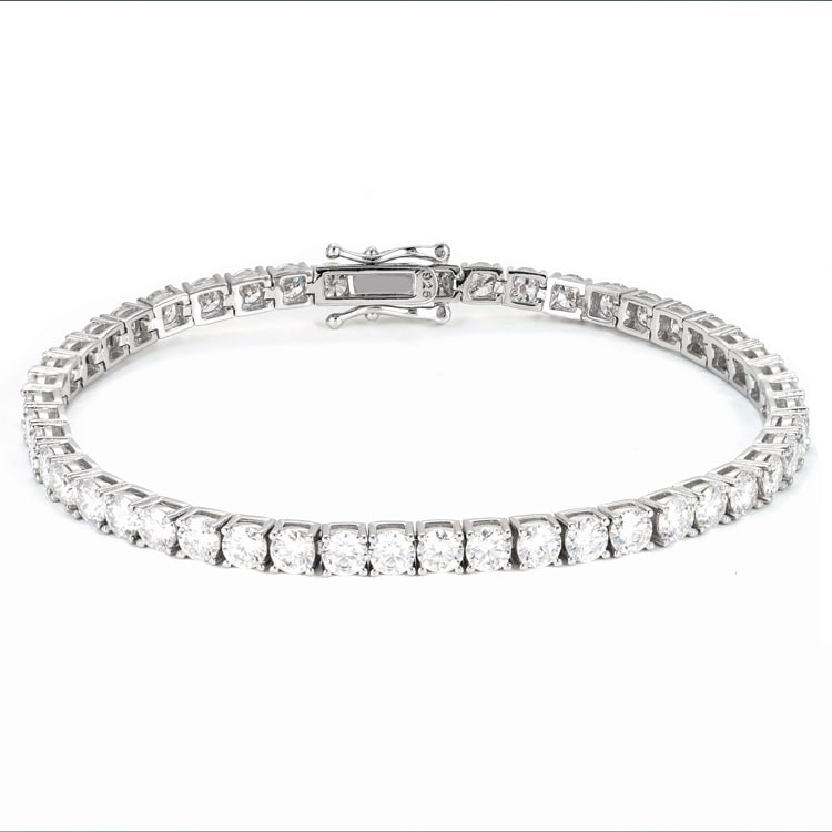 4MM Moissanite Tennis Bracelet 14K Gold、mySite、hinf8tx79