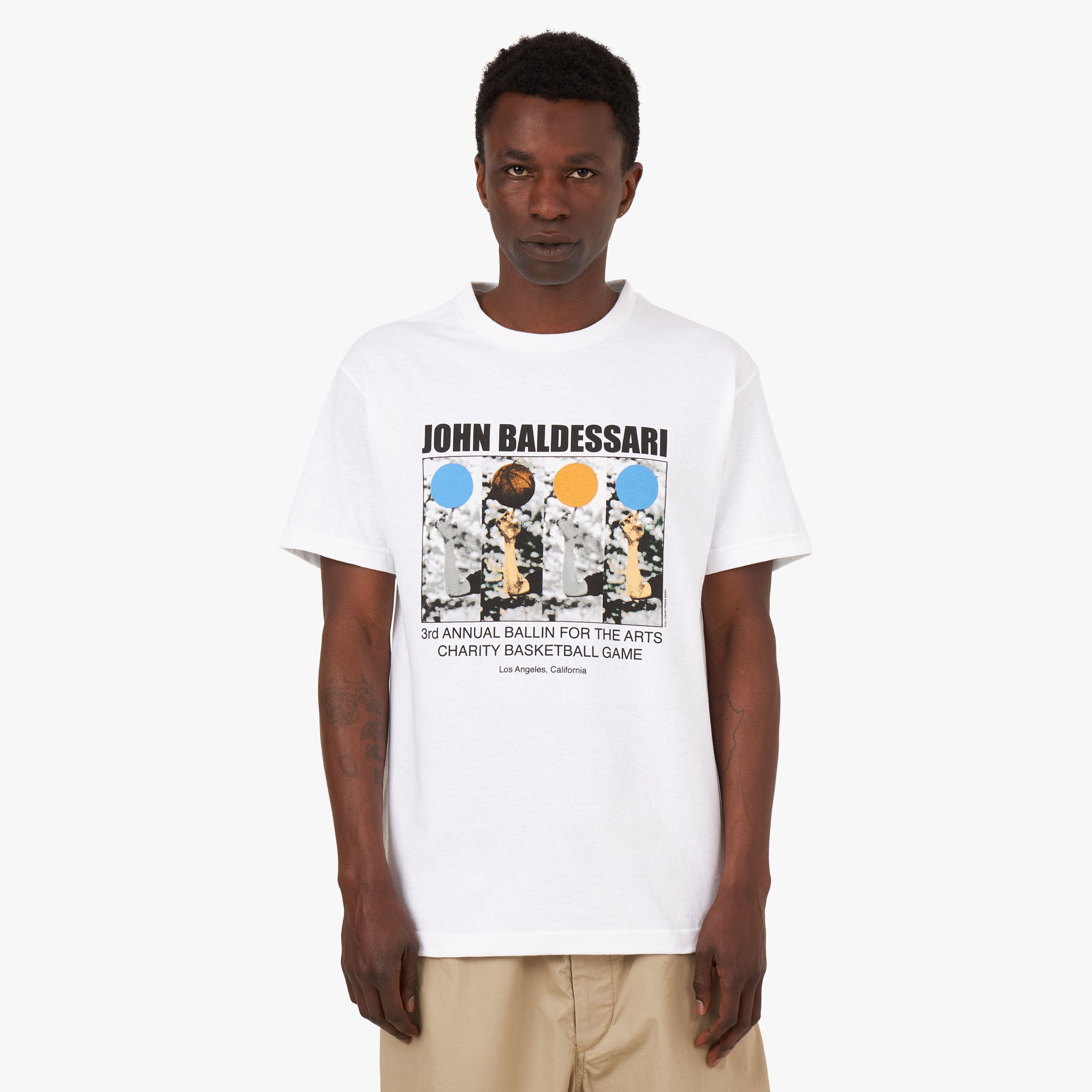  Full Court Press Baldesarri T-shirt / White、mySite、merchandisen