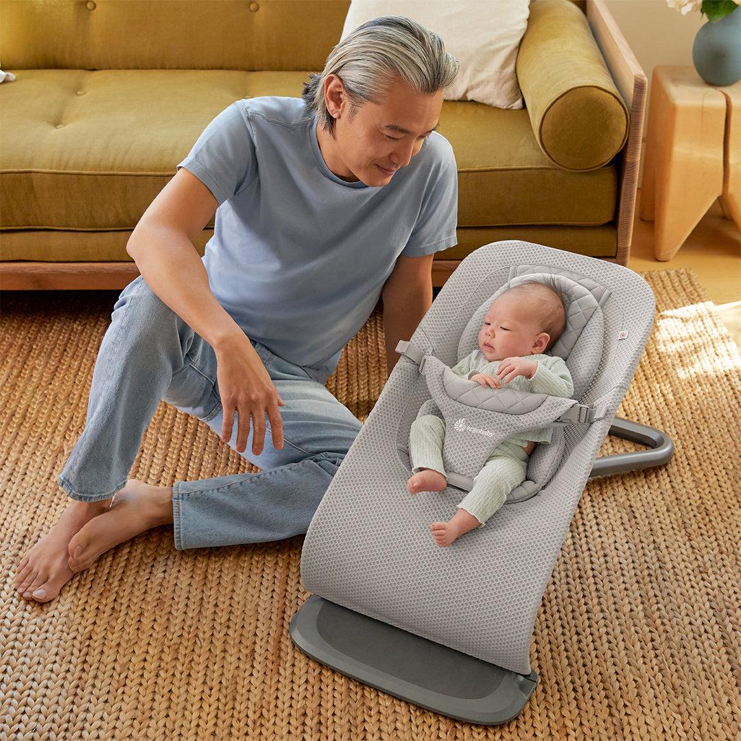  Ergobaby Evolve Mesh Baby Bouncer - Light Grey、mySite、merchandisen
