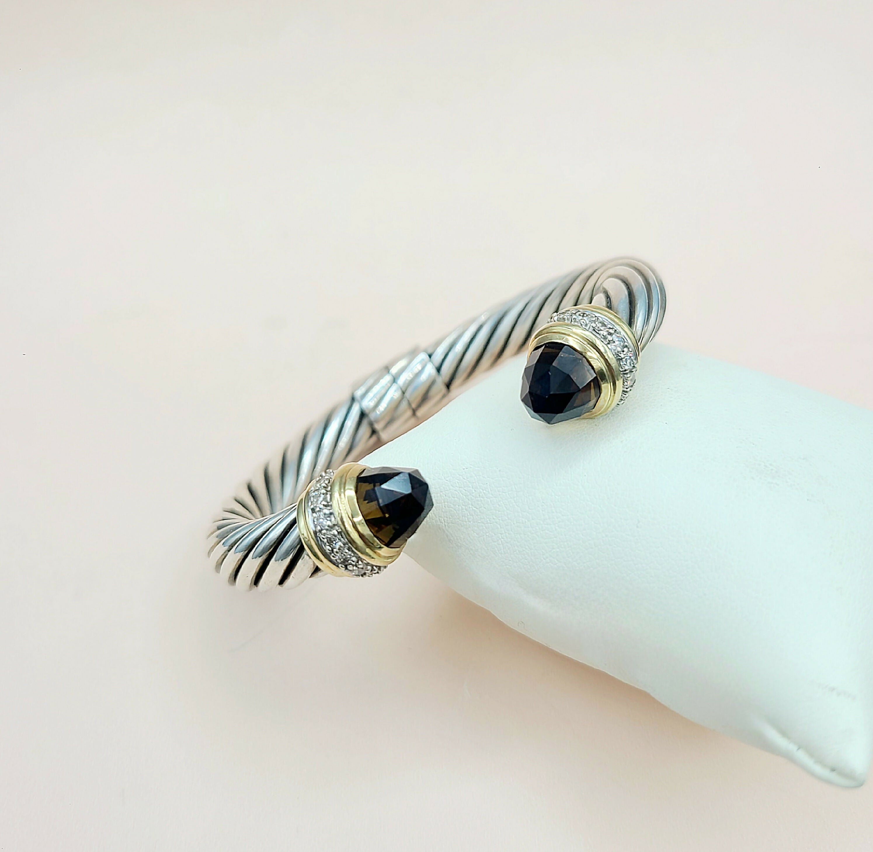 David Yurman Bracelet 10mm Smoky Quartz & Diamonds Gold、mySite、hinf8tx79