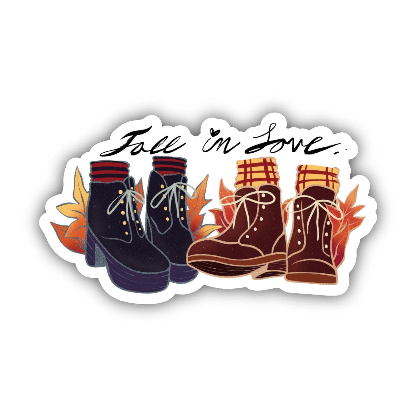  Fall In Love With Autumn Shoes Sticker、mySite、elrpsem3k