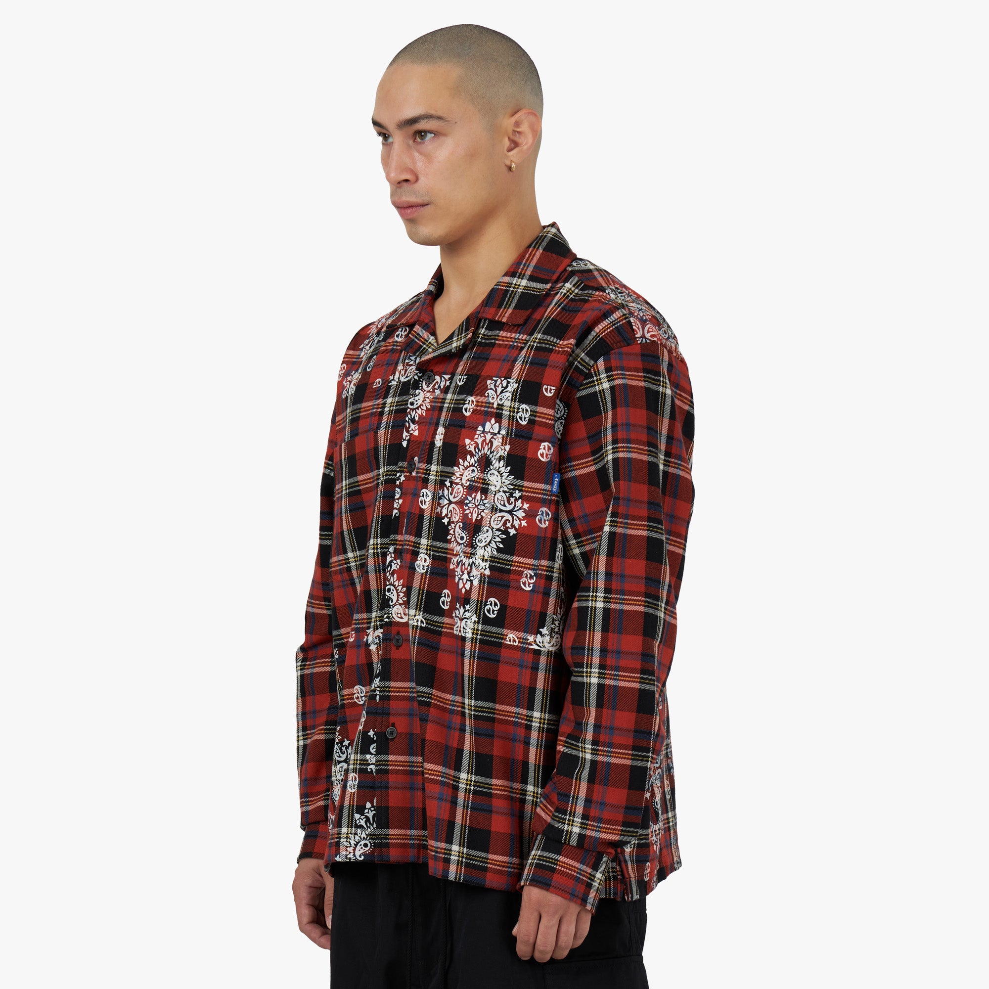  Awake NY Paisley Flannel Shirt Black / Multi、mySite、merchandisen