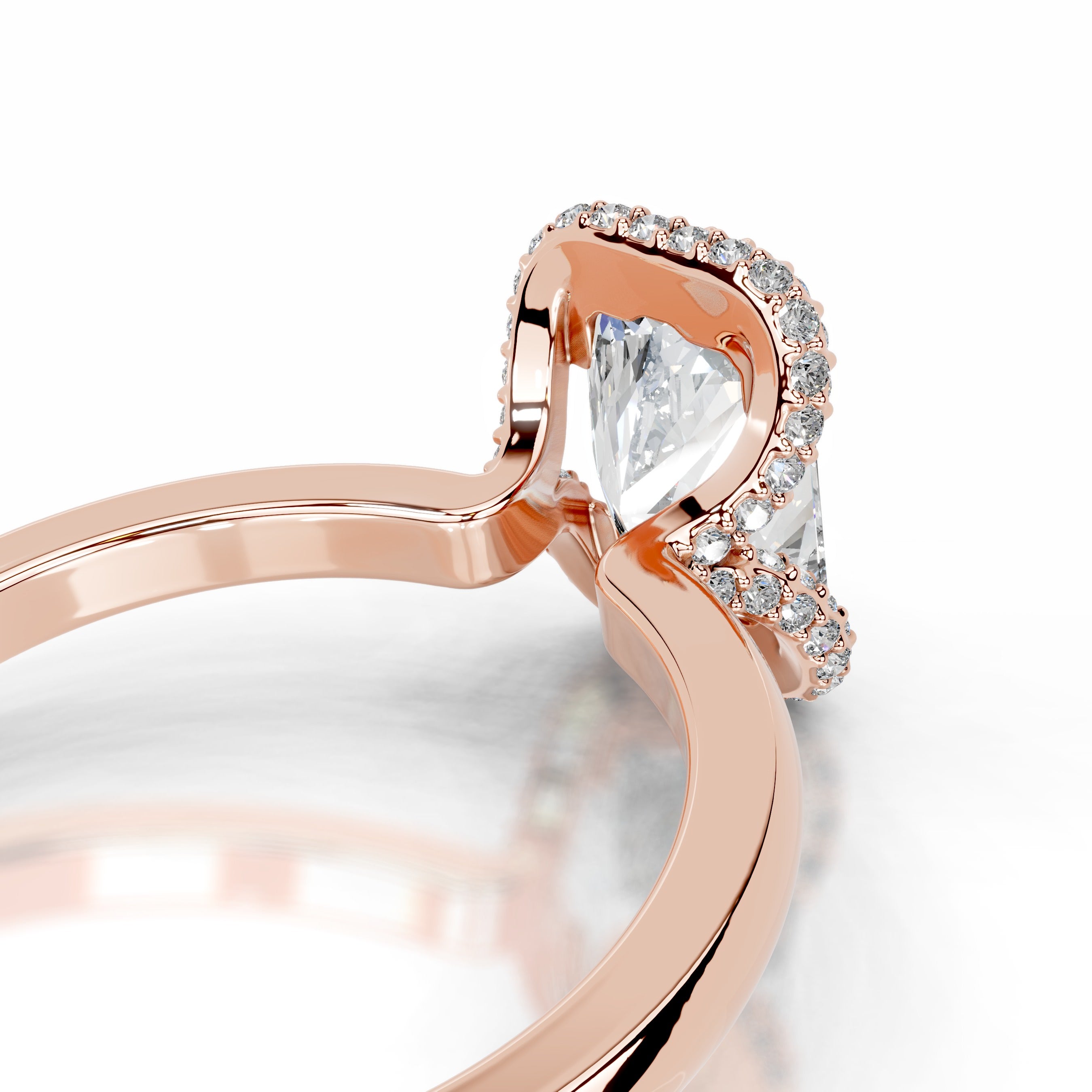 Bowie Lab Grown Diamond Ring - 14K Rose Gold、mySite、hinf8tx79