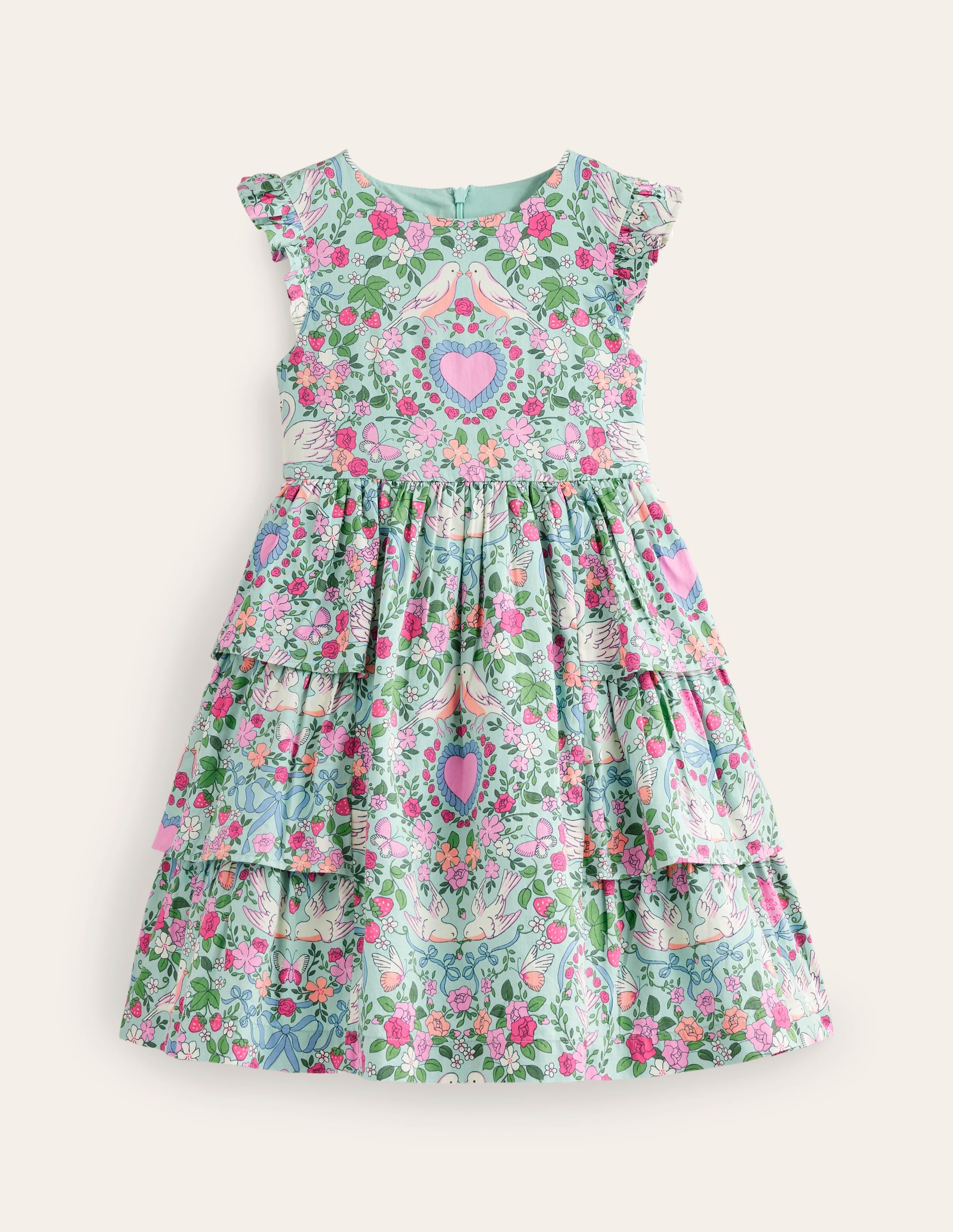  Heritage Party Dress-Green Love Birds、mySite、ashleygrahame