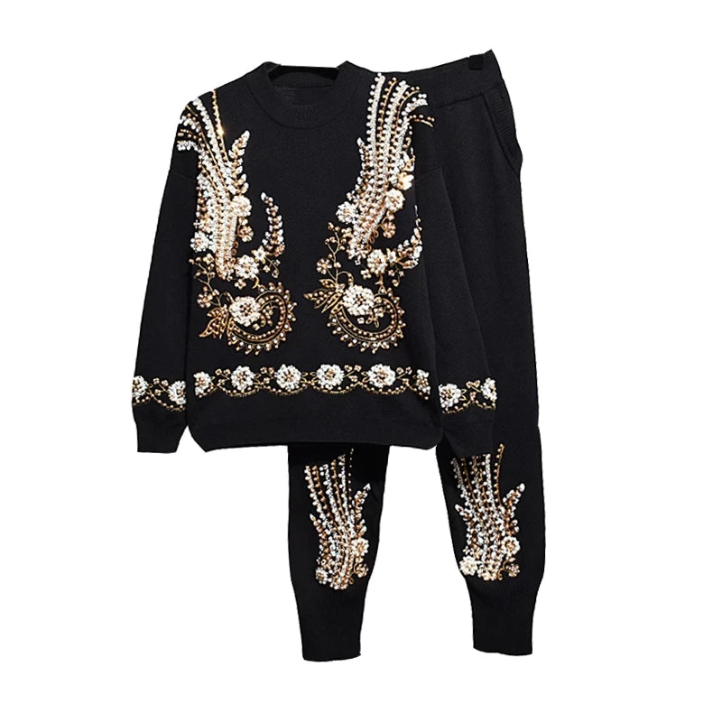 Sequinned & Beaded Tracksuit (2 Piece Set)、mySite、merchandisen