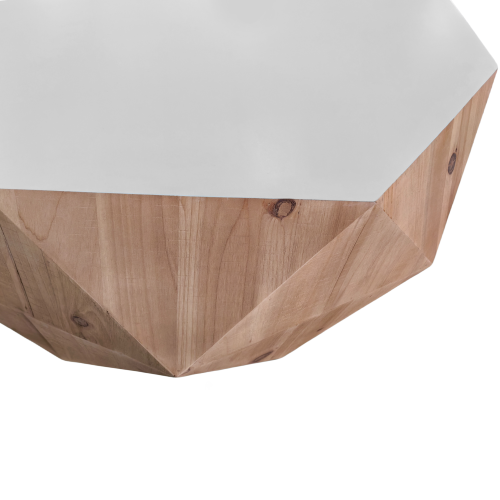 31.50"Vintage Style Bucket Shaped Coffee Table for Office, Dining Room and Living Room(Same SKU:W757P170149)、、xpatfood